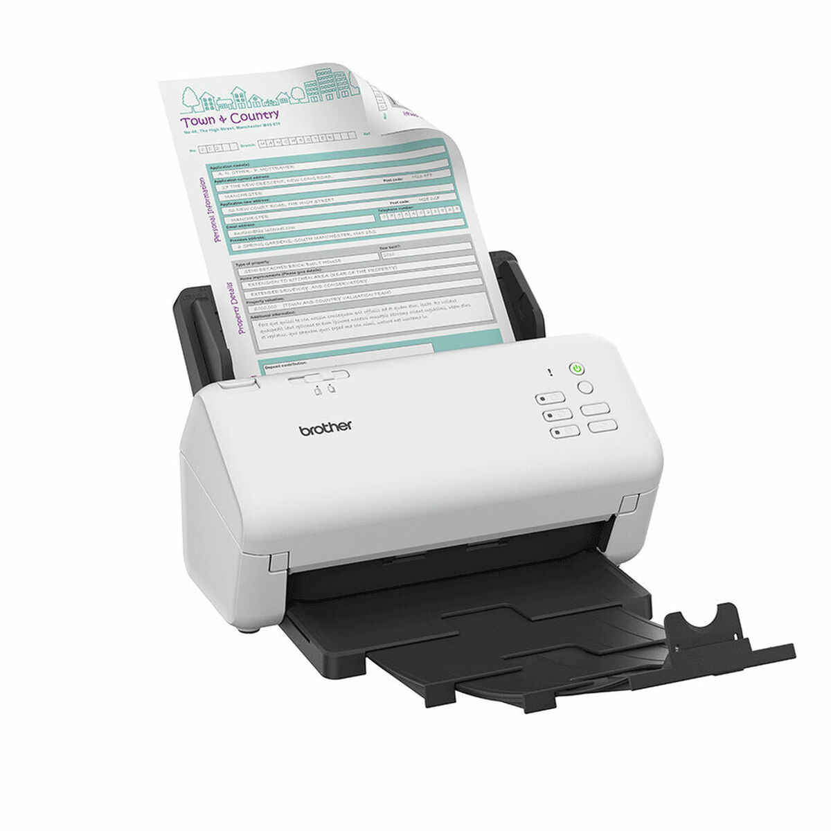 Escáner Portátil Brother ADS-4300N 40 ppm